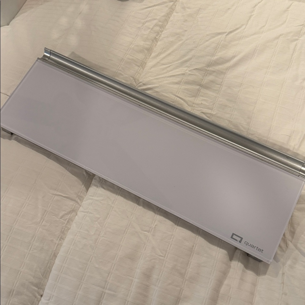Quartet Glass Desktop Computer Pad, 18" x 6", Whiteboard, Dry Erase Surface
